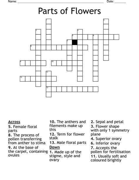 part crossword